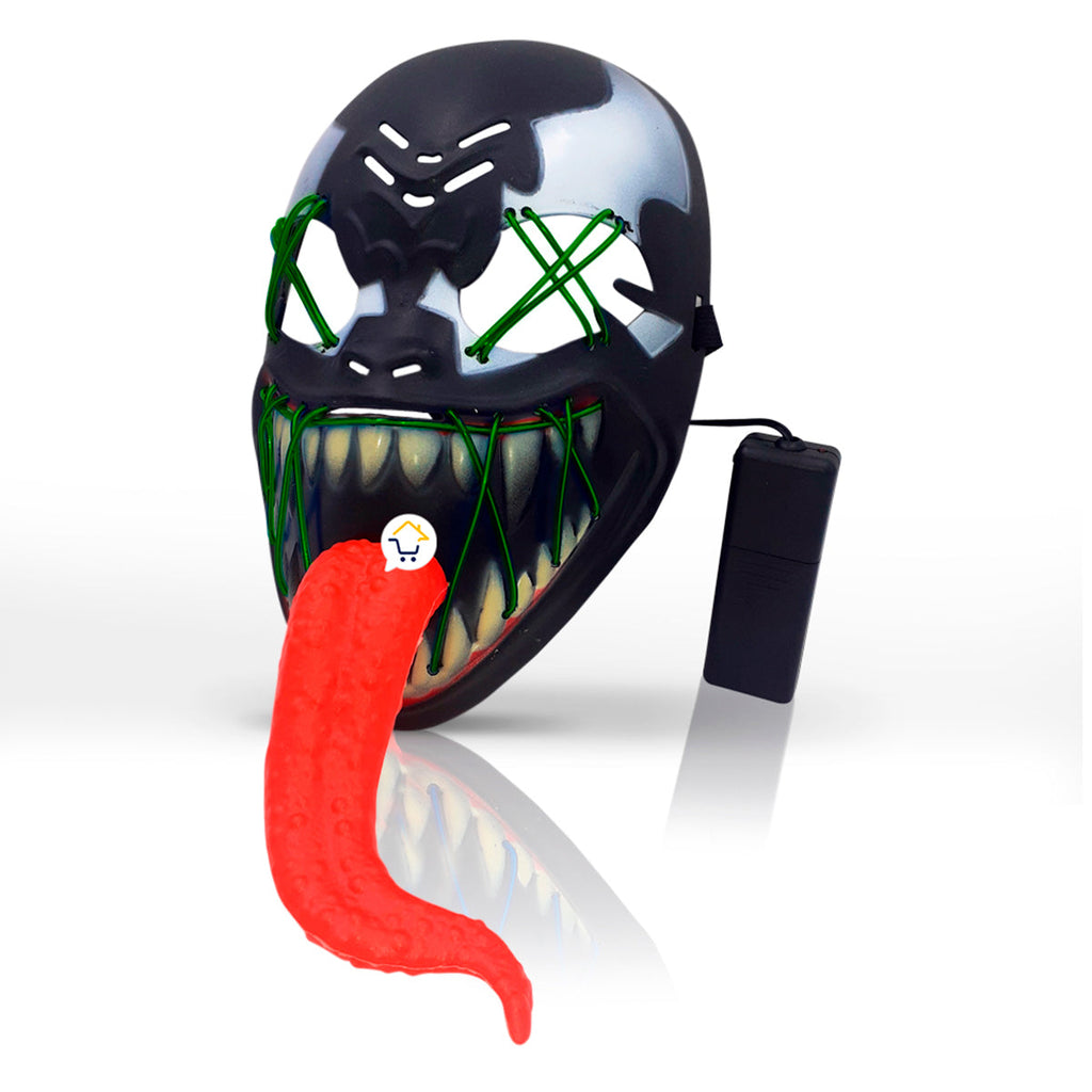 Máscara LED Neón Venom – Disfraz Halloween y Cosplay | OF314