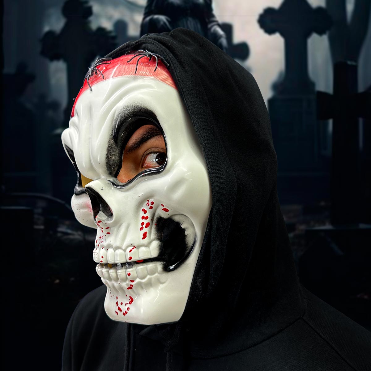 Máscara La Muerte Calavera Maligna Halloween