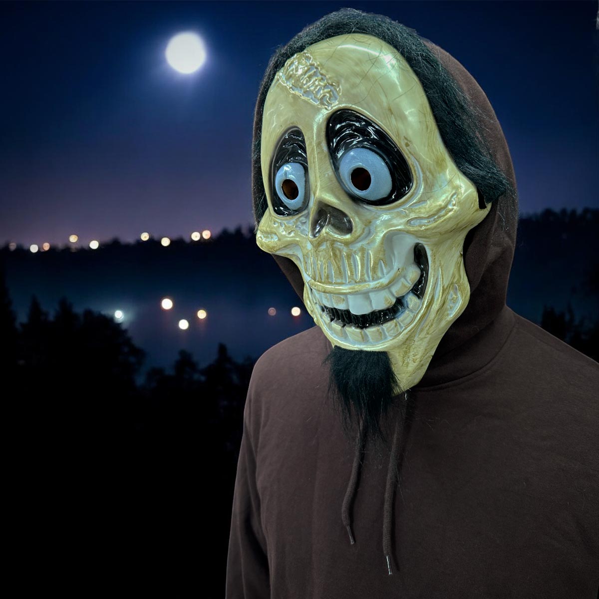 Máscara Calavera Pelo Halloween
