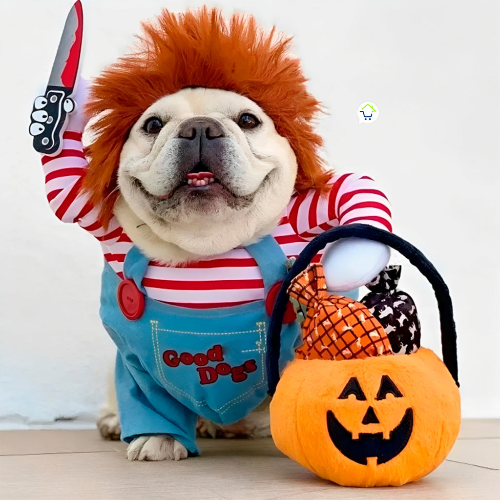 Disfraz de Chucky para Mascotas (Perros y Gatos)